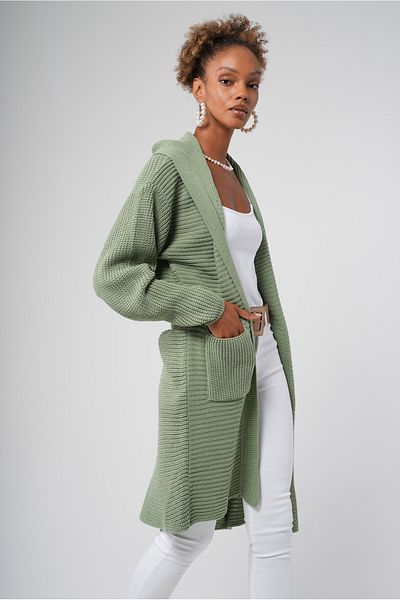 Hopoi Women's Hooded Cardigan with Pockets