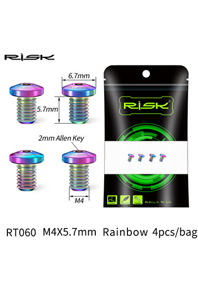 Choice RT060 CL 4pcs Road Bike C Brake Shoes Fixing Bolts,M4*5.7mm Bicycle Br...