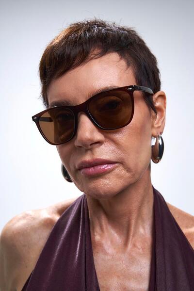 Bilge Karga Cebe Brown Brown Sunglasses