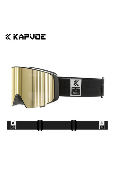 KAPVOE نظارات ثلجية أحادية العدسة 01 للرجال، نظارات تزلج على الجليد مضادة للضباب