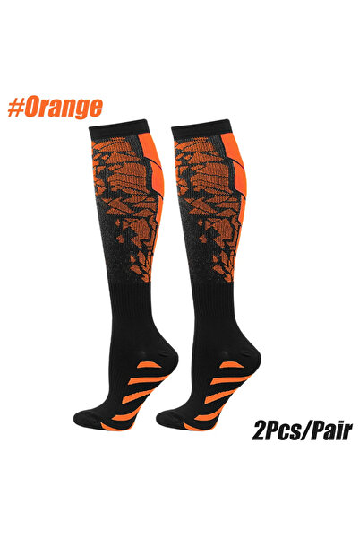 Choice جوارب ضغط برتقالية مقاس L-XL، زوج واحد، جوارب تمريض طبية من النايلون، ...