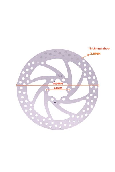 Choice قرص فرامل GUSTAVO MTB E-Bike مقاس 44-160 مم، سماكة 2.8 مم، وصلابة فائق...