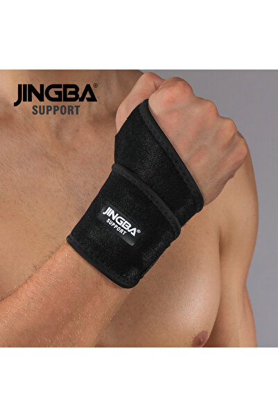 Choice سوار معصم رياضي لرفع الأثقال قابل للتعديل من JINGBA SUPPORT أسود اللون...