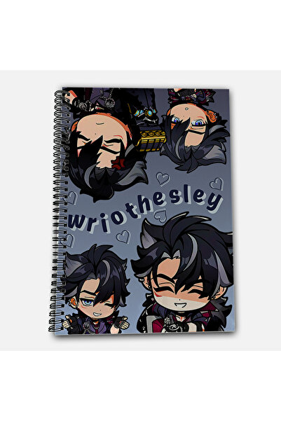 Define Moyas Genshin Impact Wriothesley Checkered A4 School Notebook 72 Sheets Model 1