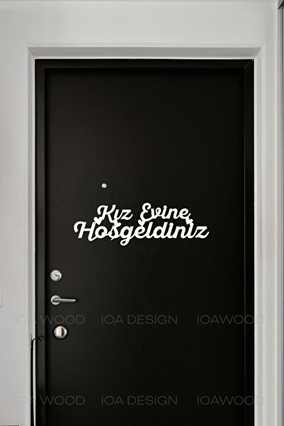 ioadesign Bine ați venit în casa ei - Graffiti decorativ din lemn - Promisiun...