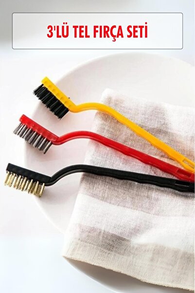 EWs 3'lü Tel Fırça Seti