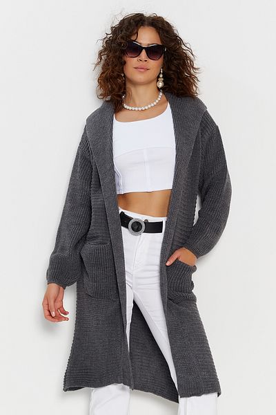 Hopoi Women's Hooded Cardigan with Pockets
