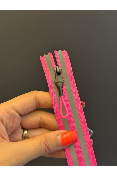 Gönülden Tasarım Night Vision Candy Pink Zipper 22X3 cm