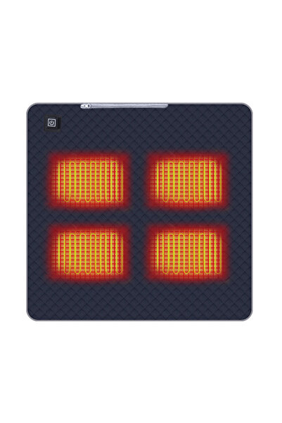 Choice كرسي تخييم أزرق داكن S 4 مناطق مدفأة وسادة مدفأة سجادة تدفئة سميكة وسا...