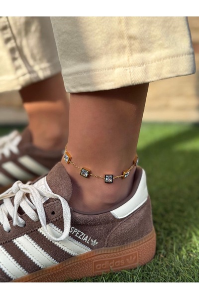 İNN JEWELLERY Steel Anklet Bracelet Anti-Tarnish Antiallergic Figured (2 Years Importer Warranty)