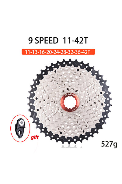ZTTO كاسيت دراجة جبلية 9 سرعات 9S 42T BK-Silver 9 سرعات 9s 11-32/36/40/42/46/...