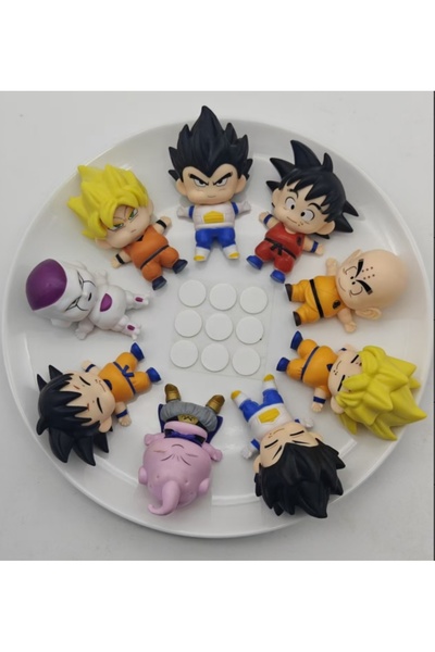 BANDAI بدون صندوق 01 9 قطع/مجموعة شخصيات دراغون بول غوكو فيجيتا بو فريزا إيت ...