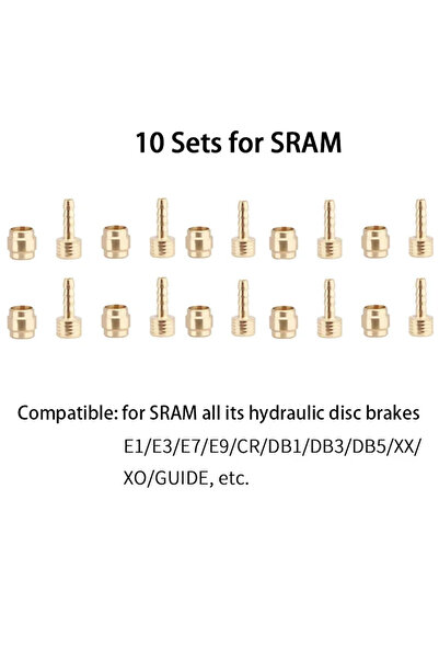 Choice 10 مجموعات من إبرة زيت الفرامل الهيدروليكية لدراجة SRAM MEROCA 4/10/20...