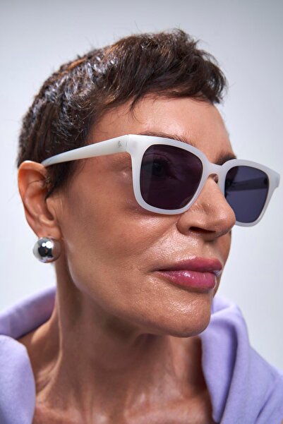 Bilge Karga Elvin White Black Güneş Gözlüğü