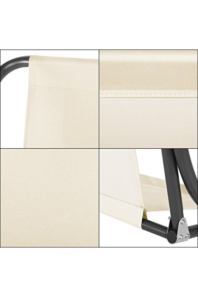 OEM Canvas cover for large garden swing, seat and backrest, 130x100cm, beige