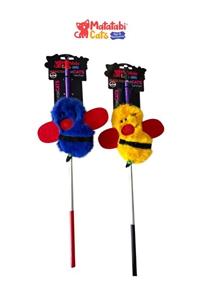 MATATABİ CATS Matatabi Cats Ari Aluminum Handle Cat Fishing Rod(Matatabi,Include Rattle and Special Rustle.Special Fabric)