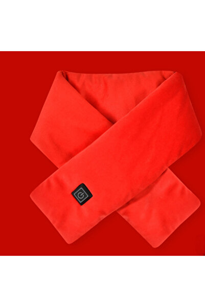 Choice Red USB Women Men Heating Scarf Temperature Scarf 3 Gears Wrap Fleece Washable Electric Neck Warmer