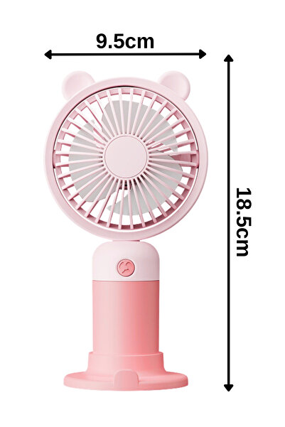 Techmaster Taşınabililir Mini Usb Şarjlı 3 Kademeli El Masaüstü Vantilatör Fan Soğutucu YM88216