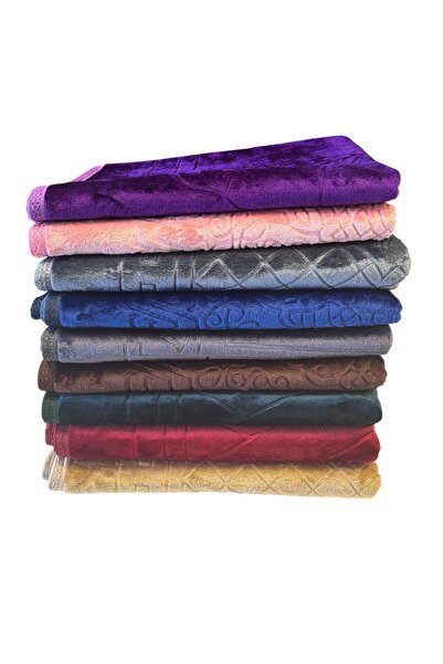 Zey-Al Hajj Umrah Gift Luxury Thick Soft Plush Prayer Rug Non-Slip Base 80X120 cm