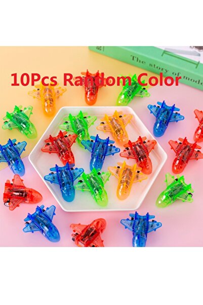 Choice 10 قطع عشوائية 10 قطع صغيرة ملونة شفافة نموذج طائرة لعبة أطفال سحب للخ...
