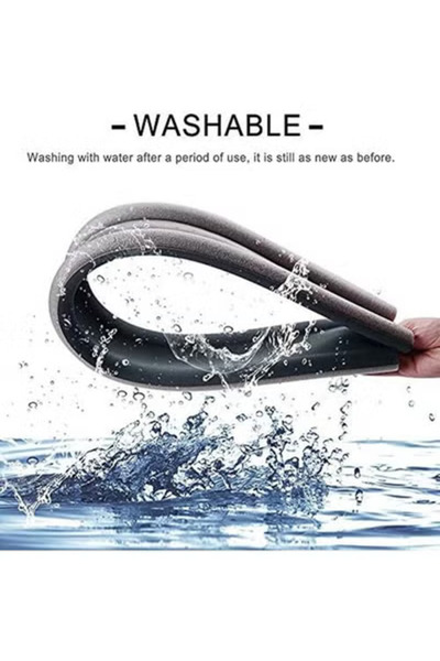 Raffine Self Adhesive Door Bottom Seal Strip Soundproof Noise Reduction Rubber Foam, 93x8.7x2.5cm
