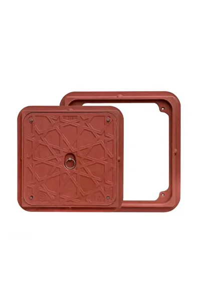 EBDAA HOME Fiber Inspection Cover Brown - 30×30 cm