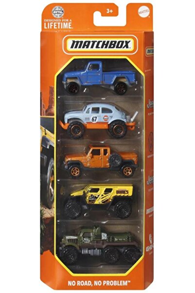mattel Set of 5 Matchbox MBX No Road No Pr metal cars