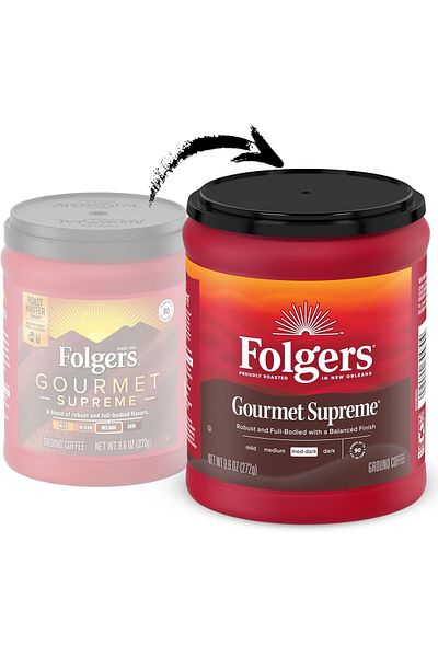 Folgers Folgers Supreme Medium Dark Gourmet Ground Coffee, 9.6 oz (272 g)