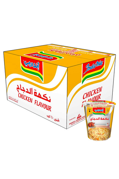 İndomie نودلز كوب دجاج فلف، 55 جرام - (عبوة من 24)، V16