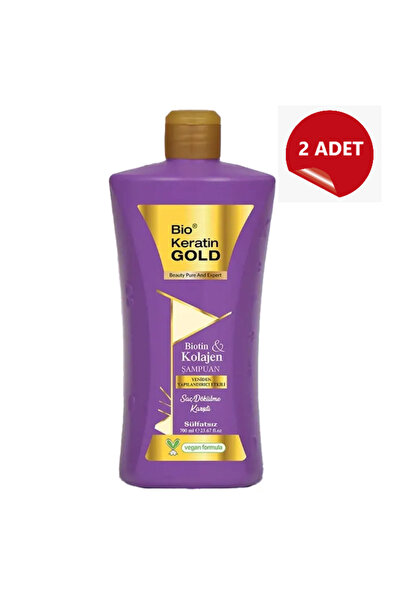 Bio Keratin Gold Biotin & Kolajen Yeniden Yapılandırıcı Etkili Tuzsuz Şampuan...