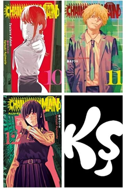 Gerekli Şeyler Yayıncılık Chainsaw Man-Testere Adam 10-11-12 manga seti (3 ki...