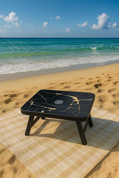 KUNTEX Vip Katlanabilir Kamp Piknik Balkon Bahçe Sehbası Renkli ve Extra Hafif