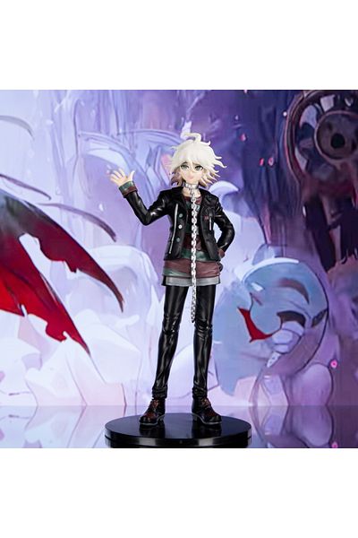 BANDAI 18cm black Super Danganronpa 2: Nagito Komaeda Collectible Figure - Perfect for Anime Game Fans and