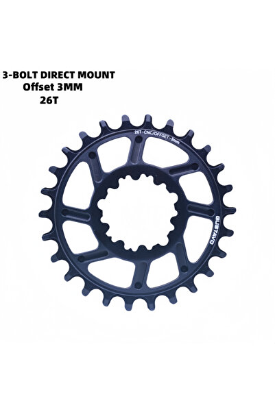 Choice 26T GUSTAVO سلسلة دراجة 3 مسامير تثبيت مباشر إزاحة 3 مم أسنان ضيقة سلس...