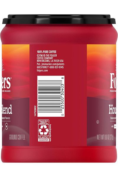 Folgers Folgers House Blend Medium Roast Ground Coffee (272g)