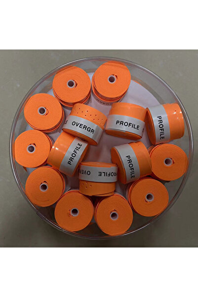 Choice برتقالي 15 قطعة من ZARSIA مغلفة ومثقبة ومقبض مضرب تنس الريشة وعصابة رأ...