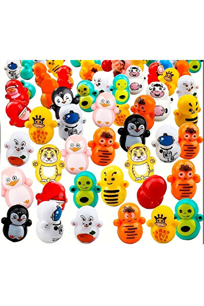 CT-TOYS (4 Adet ) Mini Hacıyatmaz Oyuncak Dekoratif Süs ve Kedi Oyuncağı Mini...