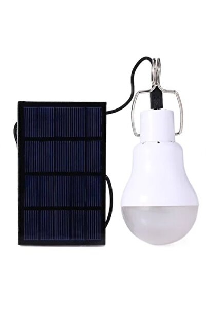 FOXMAG24 Kit cu panou solar și bec LED, putere 3W, autonomie 7h, cu 2 moduri ...