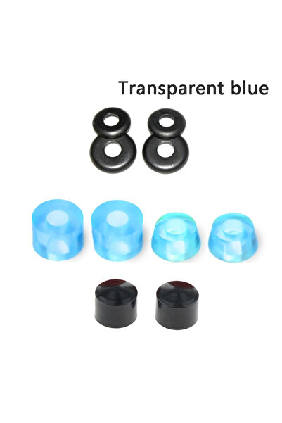 Choice طقم إصلاح محور لوح التزلج الأزرق الشفاف (مجموعة واحدة) يتضمن جلبة وغسا...