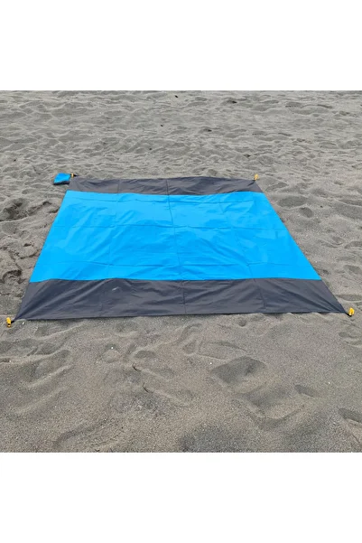 Choice 200x210cm Blue 200x210cm Pocket Blanket Outdoor Picnic Waterproof Beach Mat Sand Free Blanket Lightw