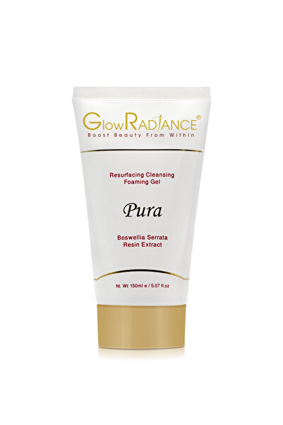 GLOW RADIANCE جل التنظيف الرغوي من بيورا مع محلول بيورا رول أون لعلاج حب الشباب