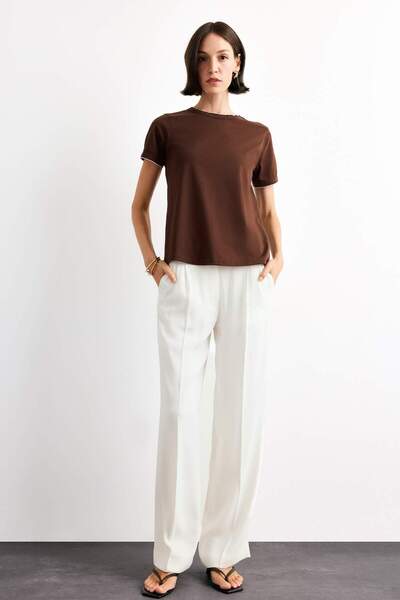 DeFacto Crew Neck Short Sleeve T-Shirt F8994Ax25Sm