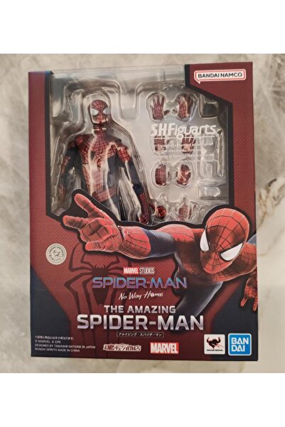 BANDAI مع صندوق 01 لعبة نموذج مجسم سبايدرمان المذهل المفصل