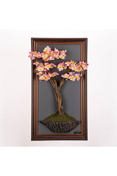 Omnia Concept Bonsai Tablaeu -2B - Mdf Plaka Üzerinde Çerçeveli 3 Boyutlu Yap...