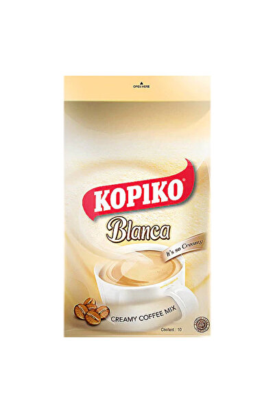 Kopiko مزيج قهوة بلانكا الكريمي، 30 جم × 10