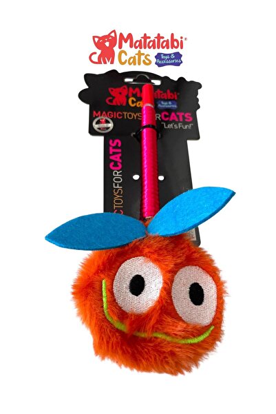 MATATABİ CATS Matatabi Cats Chery Aluminum Handle Cat Fishing Rod(Matatabi,Include Rattle and Special Rustle.Special Fabric)