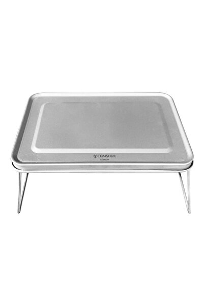 Choice طاولة فضية صغيرة محمولة خفيفة الوزن من تومشو مصنوعة من التيتانيوم، طاو...