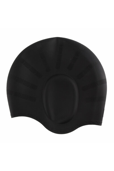 Choice قبعات سباحة سوداء مرنة عالية للبالغين من الرجال والنساء، قبعة سباحة مق...