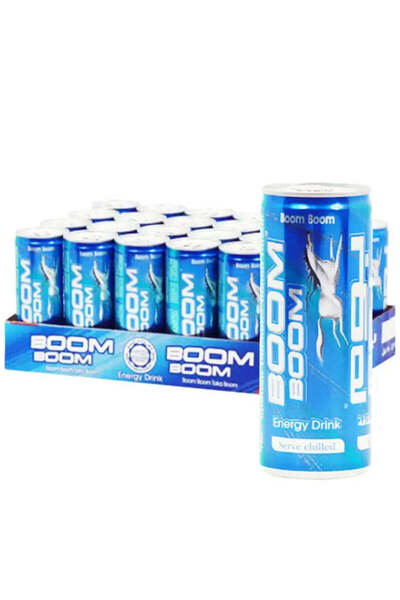 BOOM BOOM علب مشروبات الطاقة - (24 × 250 مل)