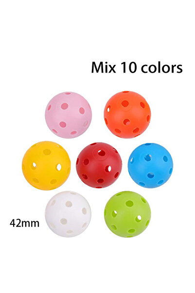 Choice عشوائية-10 قطع 42 ملليمتر كرات الغولف التدريب 26 حفرة داخلي البلاستيك ...